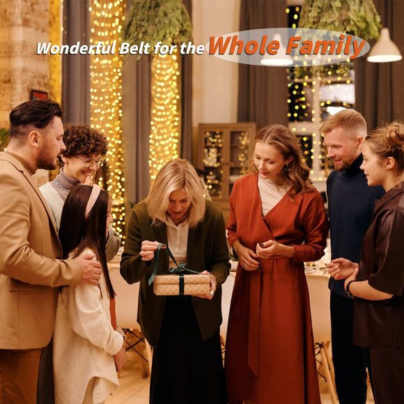 2 Pack No Buckle Elastic Belts For Women Men, No Show For Jeans 1956 - Picture 7 of 7